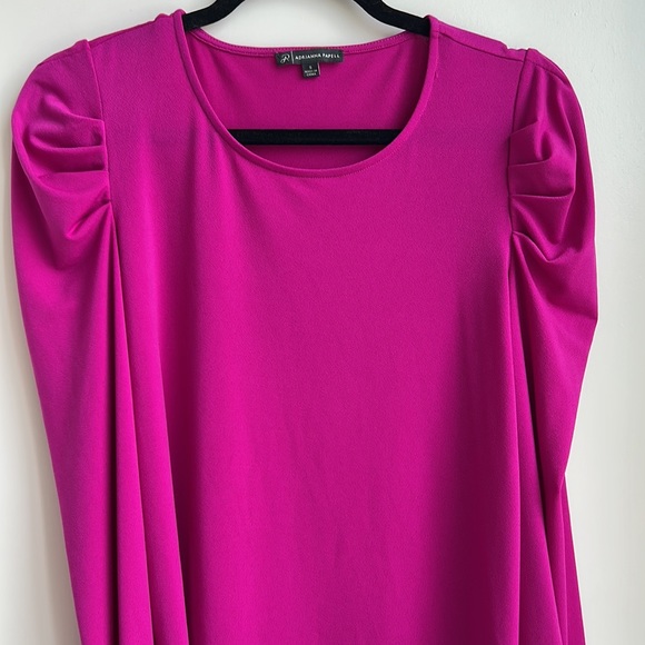 Adrianna Papell Puff Sleeves top - Picture 4 of 9